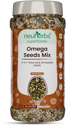 Neuherbs Neuherbs Omega-3 Fiber 4-in-1 raw & Unroasted seeds mix For Weight Loss Mixed Seeds(200 g)