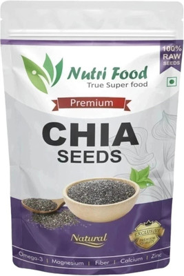 Nutri food Raw Chia Seeds for weight loss | Zinc & Fiber, Calcium Rich Chia Seeds Chia Seeds(100 g)