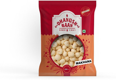 Dhanush Ban Regular Lotus Seed Pop / Gorgon Nut Puffed Kernels (Phool Makhana) 50g - Lotus Seeds(Makhana)(50 g)