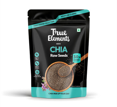 True Elements Raw Chia Seeds for weight loss with Omega 3, Zinc & Fiber, Calcium Rich Chia Seeds(900 g)