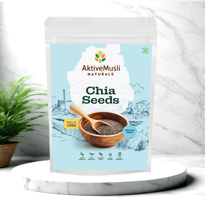 Aktivemusli Chia Seeds for Weight Management | Rich in Calcium, Protein & Fiber Chia Seeds(100 g)