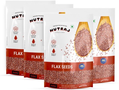 Nutraj Flax Seeds 800g (200g X 4), Flax Seeds for Eating(800 g, Pack of 4)