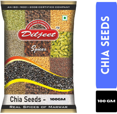 DILJEET SPICES Diljeet 100Gm Raw Chia Seeds For Weight Management Chia Seeds(100 g)