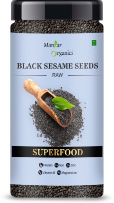 ManHar Organics Natural Black Sesame Seeds | Raw Black till for Healthy Hair and Skin | Rich in Antioxidants (Pack of 1) Sesame Seeds(150 g)