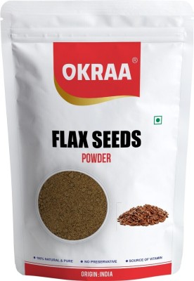 OKRAA Flax Seed Powder / Alsi Powder ( Pure And Natural ) - 1 KG Brown Flax Seeds(1 kg)