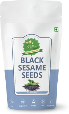 The Rabb's secret Natural Black Sesame Seeds | Raw Black till for Healthy Hair and Skin Black Sesame Seeds(400 g)