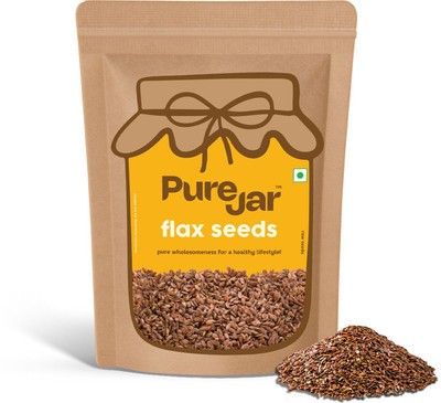purejar RAW FLAX SEEDS Brown Flax Seeds(250 g)