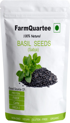 FarmQuartee Basil seeds for weight loss | Sabja Seeds Basil Seeds(100 g)