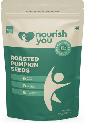 Nourish You Roasted Pumpkin Seeds - Healthy Snack | Rich in Protein & Fibre 100G | Pumpkin Seeds(100 g)