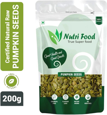 Nutri food Nutri Food Raw Pumpkin Seeds Loaded with Protein and Fibre Rich Superfood Pumpkin Seeds(200 g)
