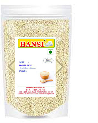 Hansi Sesame Seeds Pure White 1 KG Sesame Seeds(2 x 0.5 kg)
