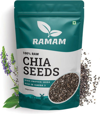 Ramam Chia Seeds For Weight Management | Rich In Omega 3| High Protein Seeds | Chia Seeds  (250 G) For Rs. 109 @ 84 %