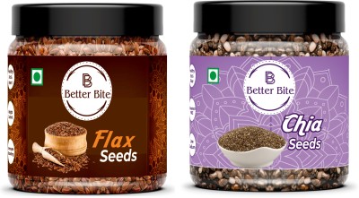 BBBetterBite combo of Golden Flax Seeds, Chia Seeds(1 kg)