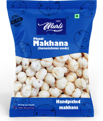 SHREE MURLI Regular Lotus Seed Pop/Gorgon Nut Puffed Kernels (Phool Makhana) Lotus Seeds(Makhana)(100 g)