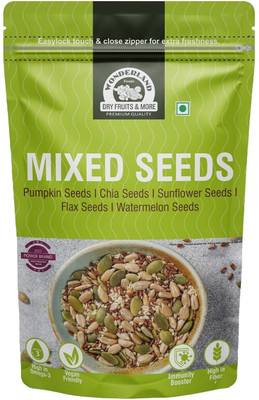 WONDERLAND 5-In-1 Mix Seed Rich in Omega 3 (250 g) Mixed Seeds(250 g)