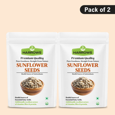 Harrows Premium Raw Sunflower Seeds | Protein & Vitamin E Rich Superfood Sunflower Seeds(2 x 100 g)
