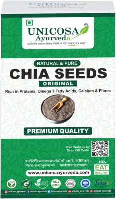Unicosa Ayurveda Natural Chia Whole Seeds for Weight Loss Omega 3 Chia Seeds(250 g)
