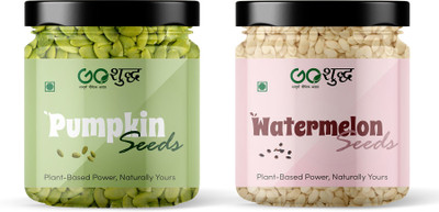 Goshudh Pumpkin Seeds 250g + watermelon Seeds 250g | Superfood Combo, Pure & Natural Mixed Seeds(2 x 250 g)