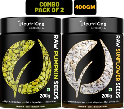 NeutriOne Immunity Booster Combo | Enriched Protein & Fiber |Essential Vitamins & Minerals Pumpkin Seeds, Sunflower Seeds(400 g, Pack of 2)