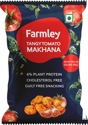 Farmley Tangy Tomato Makhana Roasted In Olive Oil | Healthy Snacks(16 g)