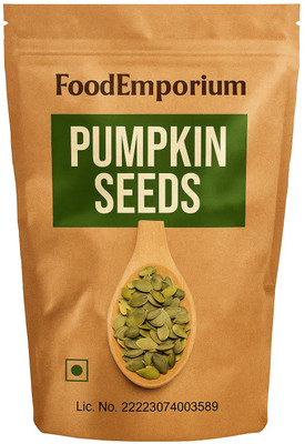 FoodEmporium Raw Pumpkin Seeds | Loaded with Protein and Fibre for Boost Immunity Pumpkin Seeds(250 g)