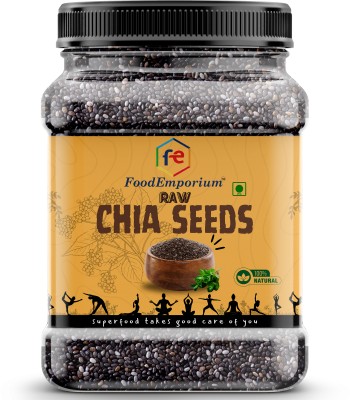 FoodEmporium Raw Chia Seed | Chia Seeds | Seed for Weight loss, with Omega 3 and Fiber Chia Seeds(225 g)