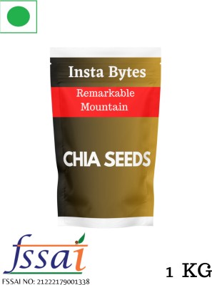 Insta Bytes Remarkable Mountain Raw Chia for Weight loss Management, with Omega 3, Fiber Chia Seeds(1 kg)