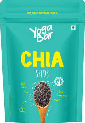 Yogabar Chia Seeds 500g | Rich in Omega-3 & Antioxidants, Gut Health & Weight Management Chia Seeds(500 g)