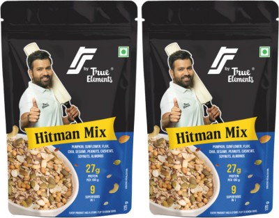 True Elements RS Hitman Mix, Rich in Protein and Fibre Superfood | Healthy Snacks mix Mixed Seeds(250 g, Pack of 2)