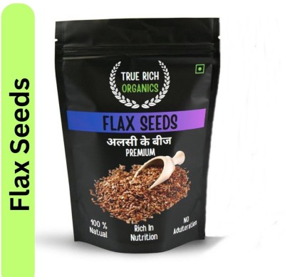 True Rich Organics Premium Flax Seeds ALSI | Raw Super food for Weight Loss | Brown Flax Seeds Brown Flax Seeds(200 g)