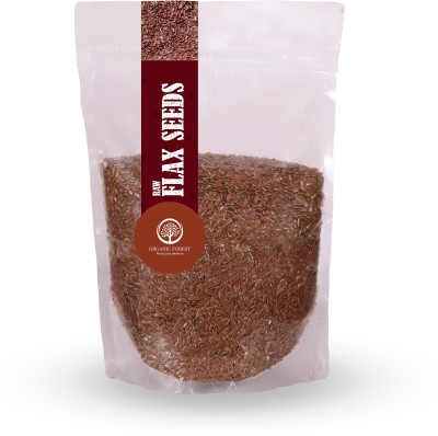 organic forest Raw Flax Seeds , 1kg Premium Quality Brown Flax Seeds(1 kg)