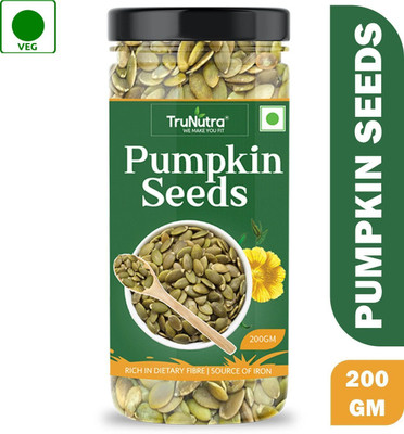 TruNutra pumpkin seeds for eating with zinc and fiber Pumpkin Seeds(200 g)