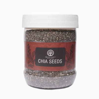 organic forest Chia Seeds,200gm Organic Pure Packed in Glass Containers , For weight Loss , High In Dietary Fiber Chia Seeds(200 g)