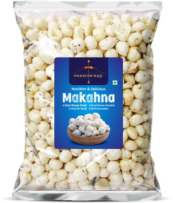 Dhanush Ban Regular Lotus Seed Pop / Gorgon Nut Puffed Kernels (Phool Makhana) 100g - Lotus Seeds(Makhana)(100 g)