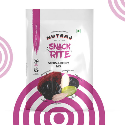 Nutraj Snackrite Seeds & Berry Mix 150g, Whole Cranberry, Blueberry, Black Currant Sunflower Seeds, Pumpkin Seeds, Watermelon Seeds(150 g)