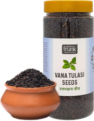 Nature's Trunk Vana Tulasi Seeds/Talmakhana Seeds for Weight Loss, Hair Growth Assorted Nuts(250 g)