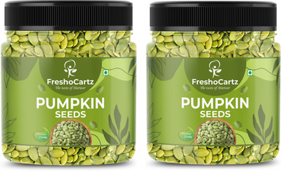 FreshoCartz Raw Pumpkin Seeds | Protein and Fiber Rich Superfood For Eating Pumpkin Seeds(2 x 250 g)