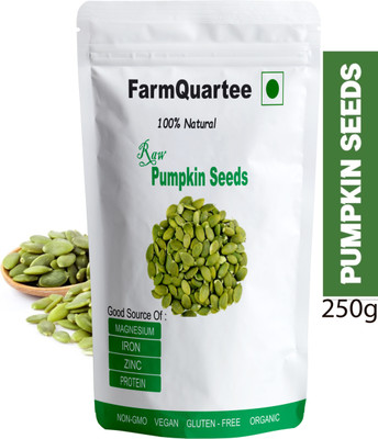 FarmQuartee Raw Pumpkin Seeds Loaded Protein and Fibre Rich Superfood for Boost Immunity Pumpkin Seeds(250 g)