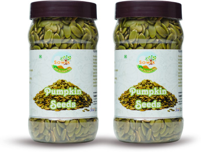 SOWIK Pumpkin Seeds High Protein,Fiber-Rich Superfood|Nutrient-Dense & Crunchy Seeds Pumpkin Seeds(2 x 200 g)