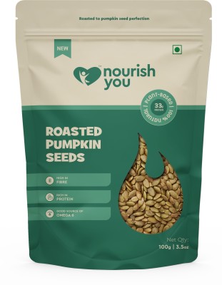 Nourish You Roasted Pumpkin Seeds - Healthy Snack | Rich in Protein & Fibre 100G | Pumpkin Seeds(100 g)