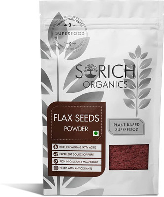 Sorich Organics Cold Milled Flax Seeds Powder Flax Seeds Flour Alsi Seeds Powder Hair Growth Brown Flax Seeds(900 g)