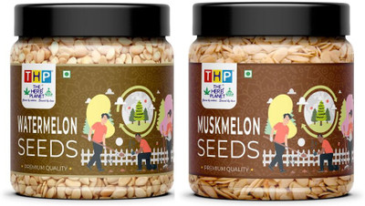 THE HERBS PLANET Watermelon and Muskmelon Seeds |Edible Seeds | 450 Grams | Pack of 2 Mixed Seeds(2 x 225 g)