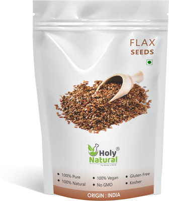 Holy Natural Flax Seeds - 400 GM Brown Flax Seeds(400 g)