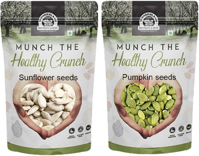 WONDERLAND Combo of Raw Pumpkin Seeds & Raw Sunflower Seeds Pumpkin Seeds, Sunflower Seeds(500 g, Pack of 2)