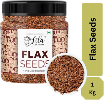 lila dry fruits Flax Seeds 1000 gms Brown Flax Seeds(2 x 500 g)