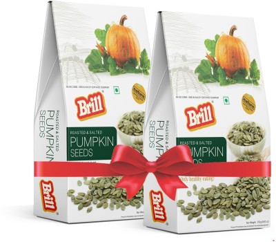 BRILL Roasted & Salted Pumpkin Seeds(500 g, Pack of 2)