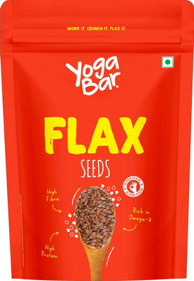Yogabar Organic Roasted Flax Seeds rich in Omega-3 & Antioxidants Roasted Flax Seeds(250 g)