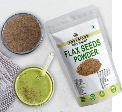 Moovalley Flax Seeds Powder for Weight Loss Rich in Protein, Omega 3 and Fiber Brown Flax Seeds(100 g)