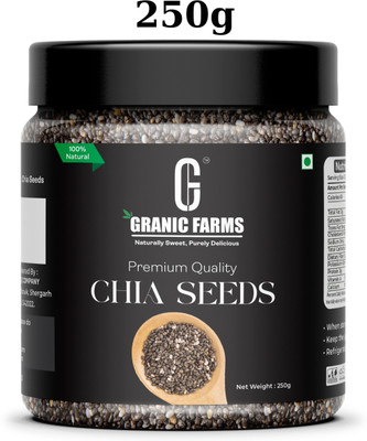 GRANIC FARMS Premium Raw Chia Seeds | Weight Loss Product | With Omega 3 & Calcium Rich Chia Seeds(250 g)
