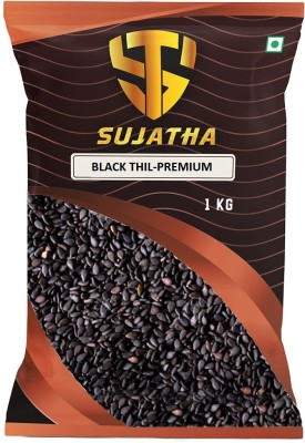 SUJATHA SuajthaTraders Premium Quality Black Til Black Sesame Seeds(1 kg)